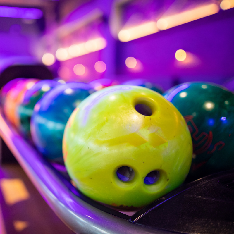 A bowling ball